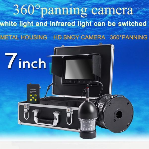 

36pcs night vision led 1000tvl hd 7inch screen lake underwater fishing camera f08 with aluminum case black 360 degree rotation1