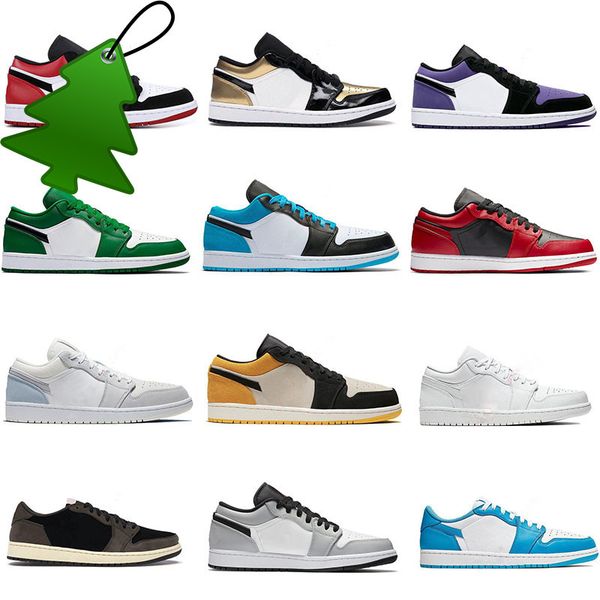 

mens 1s low 1 unc basketball shoes pine green pairs university blue smoke grey starfish red obsidian women yellow banned bred chicago black