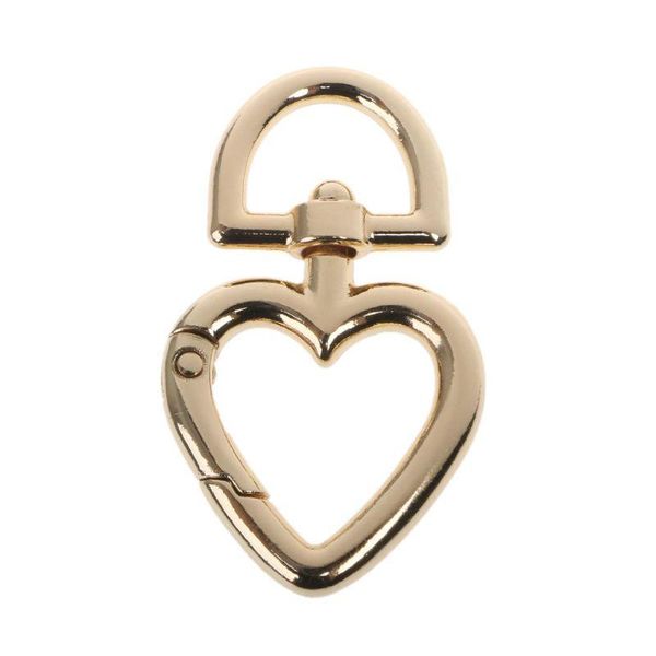 

storage bags heart shape metal swivel clasp lanyard snap hook spring claw clasps