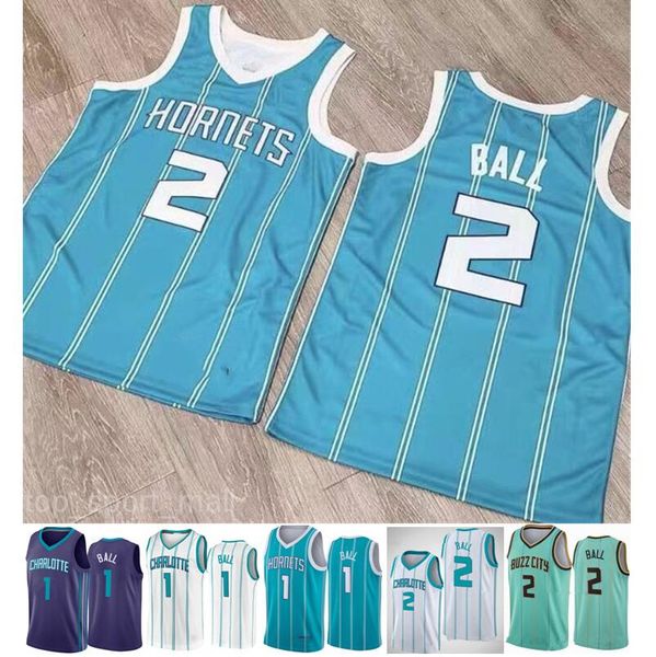 

1 ball men pick 2 lamelo ball jersey mint green blue white new city basketball edition man good quality, Black;red