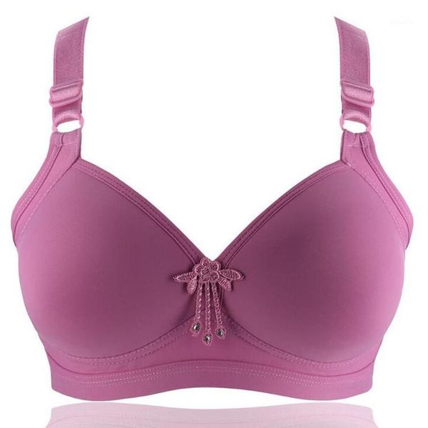 

seamless bra push up women bra soft cups wireless full coverage women's underwire plus size underwear p31, Red;black