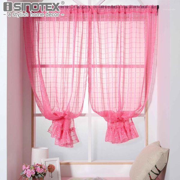 Tenda Tende Finestra Solida Tulle Trasparente Per La Cucina Soggiorno Camera Da Letto Poliestere Schermatura Pannello Drappo Decorazione Domestica1