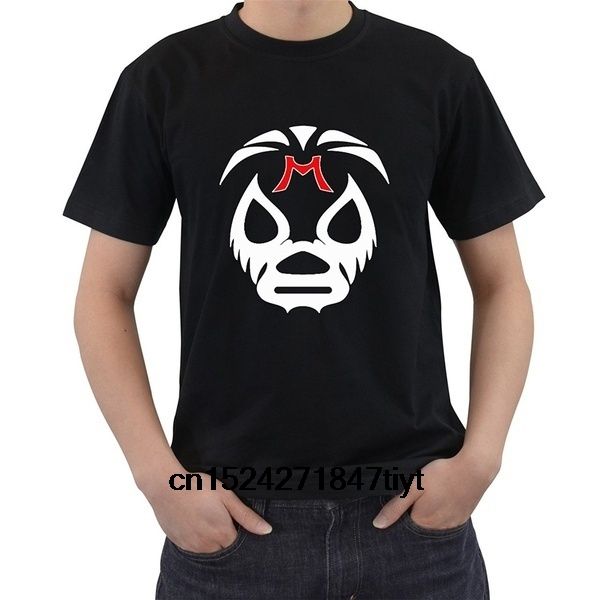 

wrestler mil mascaras mask t-shirt short sleeve men cotton t-shirt s t-shirt sport hooded sweatshirt hoodie
