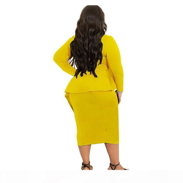 

women plus size casual dresses & club fall winter clothing elegant long sleeve bow solid color ruffle sheath column party dresses 1901, Black;gray