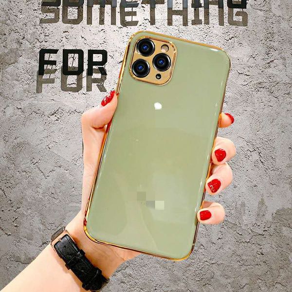 

50pcs/lot electroplating stylish back cover type protective case for iphone 12 x xr 11 xs max 7 8 plus mobile phone case