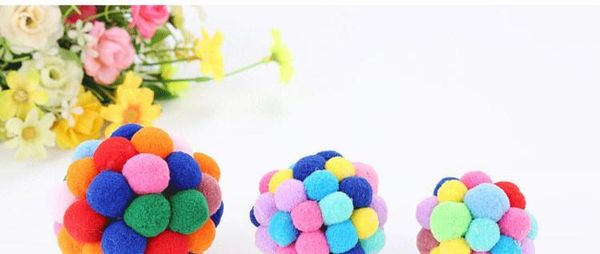 

cat toy stretch ball pet cat toy set colorful hand bell stretch ball pet supplies factory spot wholesale sa bbyjpl yh_pack