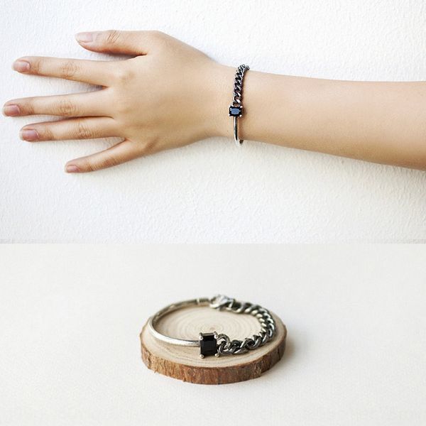 

chaofu cat korean 925 sterling silver half chain with chaofu cat korean 925 sterling silver half chain bracelet bracelet with xjwae, Golden;silver