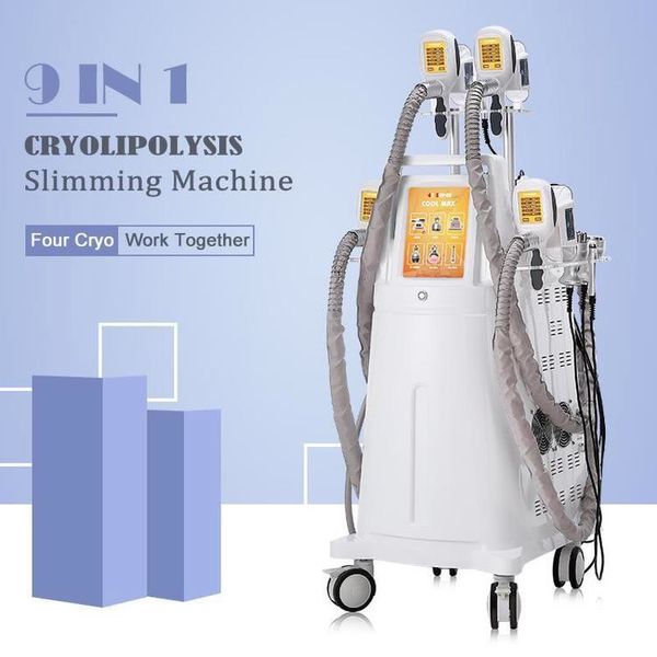 

fat reduce 7 in 1 fat e 4 cryo handle fat ed cool cryolipolysis machine vacuum slimming lipo laser ultrasonic rf beauty machine