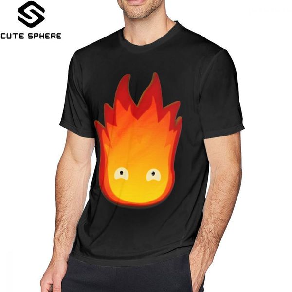 

calcifer calcifer howls moving castle short sleeve mens printed funny summer xxx cotton hoodie designers t shirts sweatshirt
