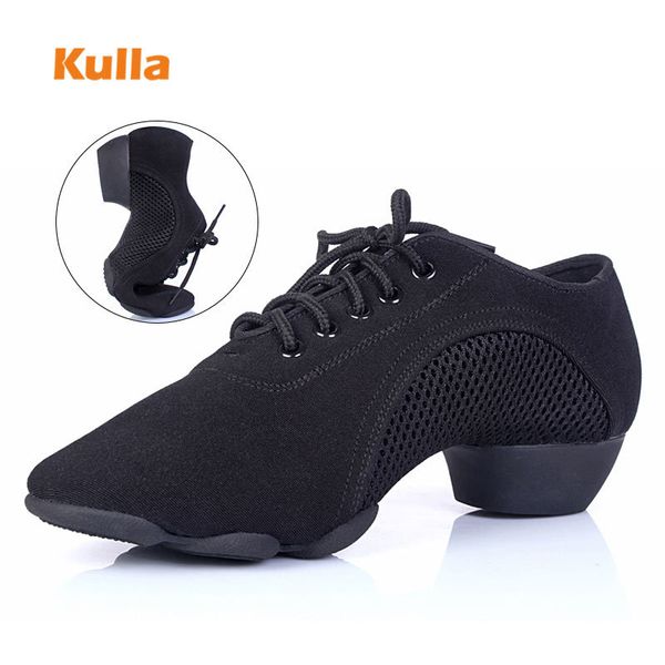 

latin salsa dance shoes women stretch cloth ladies ballroom dancing shoes soft sole fitness yoga shoes wholesale middle heels 201017