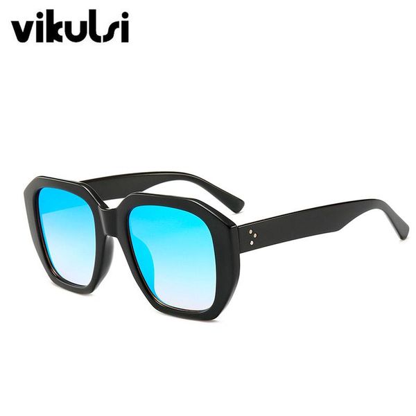 

2020 new sunglasses women square coating shades designer brand sun glasses men trendy vintage glasses rivet retro eyewear uv400, White;black