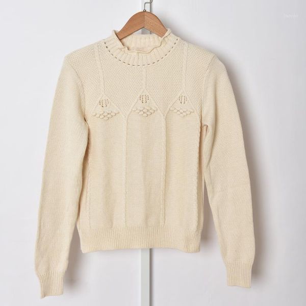 

women sweater half turtleneck wool all-match sweater1, White;black