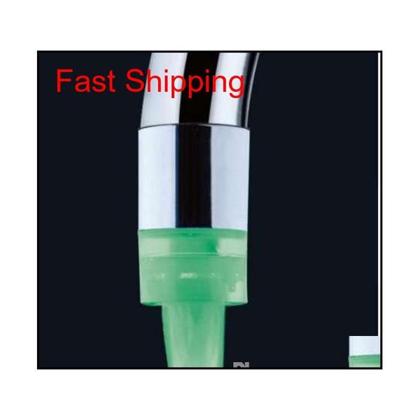

new temperature sensitive water glow shower 3 color changing led kitchen tap faucet light qylbyv dh_seller2010