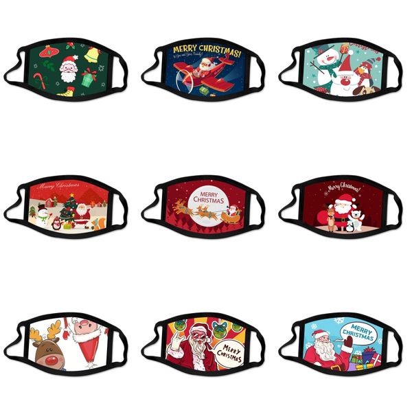 

2printed headband multifunctional seamless face mask tube ring men women#636, Black