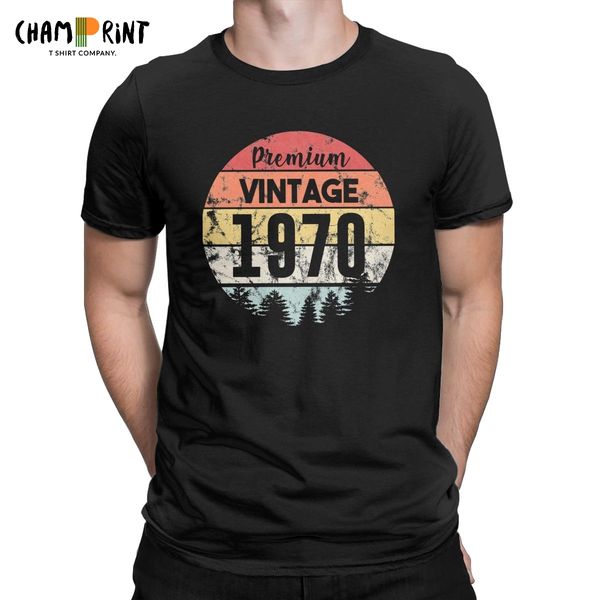 

vintage 1970 distressed men's unique 50 years old 50th birthday gift short sleeve summer sport hooded sweatshirt hoodie men t shirt