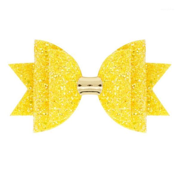 

hair accessories children solid bow double fork hairpin bows glitter clip sequins girls for kids barrettes headdress1, Slivery;white