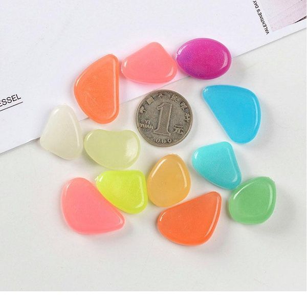 

garden decor luminous stones glow in the dark decorative pebbles outdoor fish tank decoration pebble rocks aquarium m qylfxu