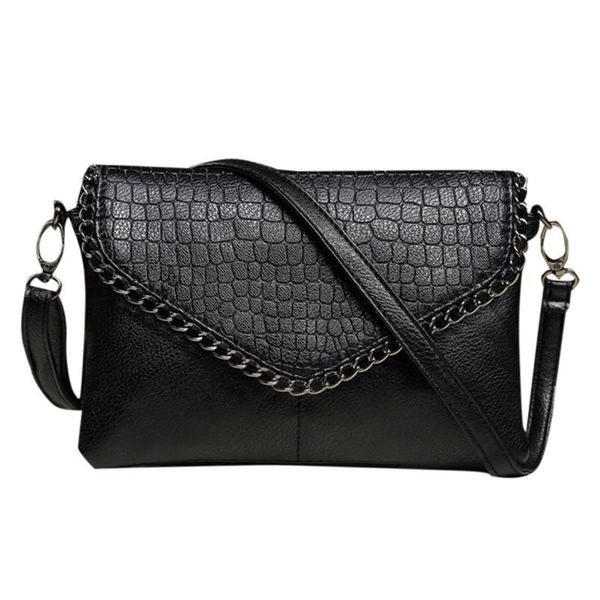 

molave handbags zipper women bag new fashion lady black wild crocodile pattern clutch handbags elegant shoulder crossbody 9329