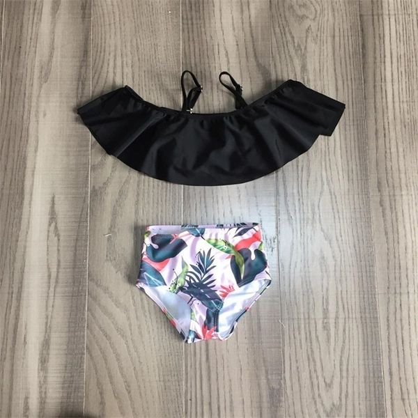 

daughter baby girl floral mom me summer fashionable swimsuit y200525, White