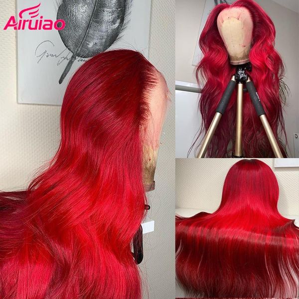 

99j burgundy colored human hair wigs for black women body wave part lace hd lace wigs preplucked baby hair glueless red wig remy, Black;brown