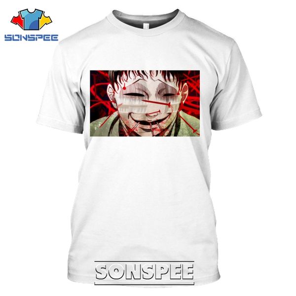 

junji ito japanese horror aesthetic anime 3d print shirts humor anime aesthetic men clothing