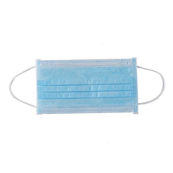 

layers europe breathing stock earloops disposable 3 safety mouth masks non-woven blue face mask