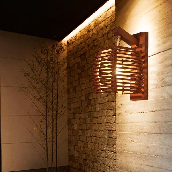 

wall lamp creative retro chinese bamboo e27 decorative light aisle corridor el room restaurant cafe lb022209