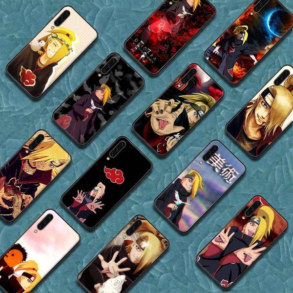 

1dwnaruto akatsuki deidara case samsung galaxy a7 8 10 20 20e 21 30 31 41 50 51 70 71 91 black raincoat