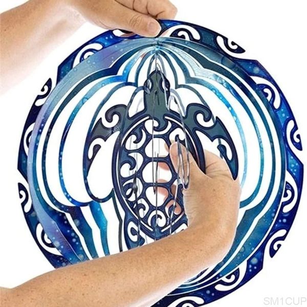 

a-rotating turtle wind, 3d, wind and ocean, spinner folding, gifts, home garden decoration
