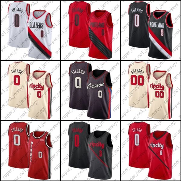

portland trail blazers jersey damian blazer lillard jersey carmelo 00 anthony jerseys basketball city edition jersey zxb+9, Black;red