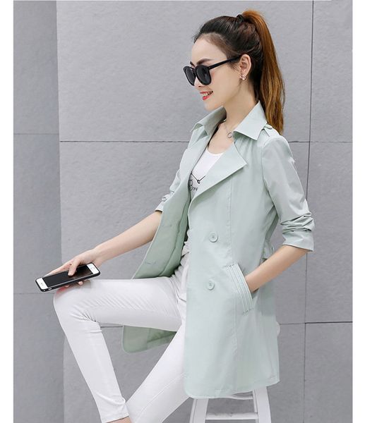 

2021 new new arrival of the women jacket trench double spring breasted female coat lean autumn ladies coats wxf100 bgfw, Tan;black