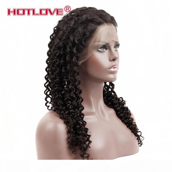 

360 lace frontal wigs pre plucked 150% denstiy kinky curly lace front human hair wigs for black women cury wigs with baby hair, Black;brown