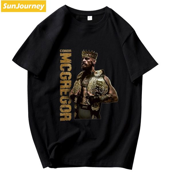 

макгрегор бокс tshirts негабаритных o-образный вырез хлопок с коротким рукавом рубашки спорта с капюшоном толстовка толстовка