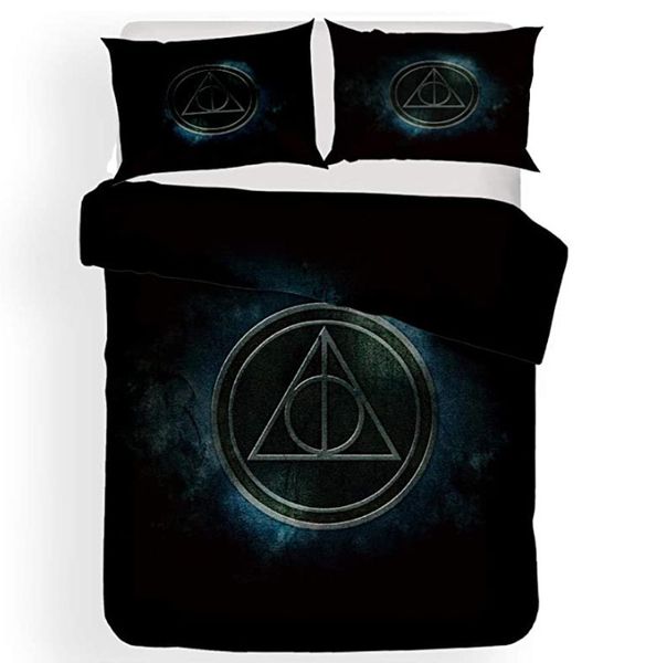 

magic novels potter king size bedding set comforter cover duvet cover set comfortable bedclothes bed linens twin full  size c0223