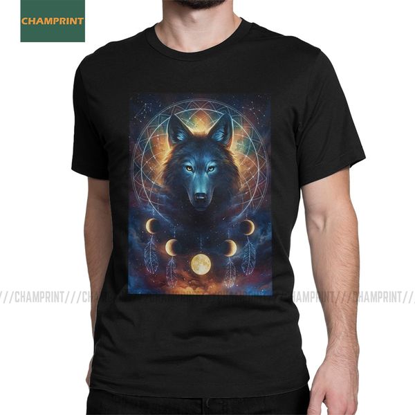 

men dreamcatcher wolf funny short sleeve animal wolves wild animals clothing plus size sport hooded sweatshirt hoodie men t shirt