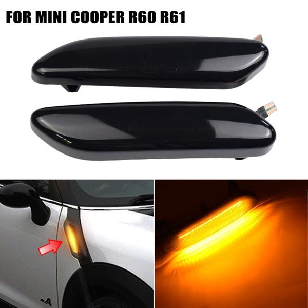 

for for mini r60 countryman r61 paceman dynamic turn signal light led side fender marker sequential indicator blinker