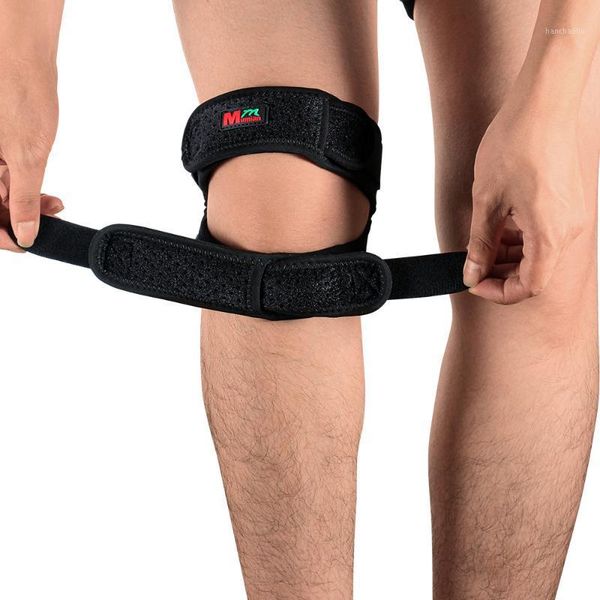 

elbow & knee pads dropship from usa sports dual strap support anti-slip pain relief patella tendon for running cycling1, Black;gray