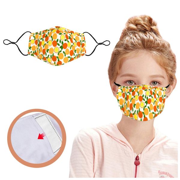 

1 шт. детский рот покровная маска многоразовая моющаяся безопасность рассрочная дышащая маска с 1 шт. флитером хлопка маска для детской ткан