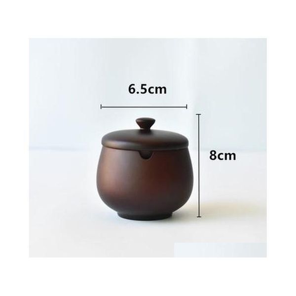 

retro spice jar seasoning can sugar bowl with lid wood seasoning box kitchen tool salt storage box k jlltdm bdedome