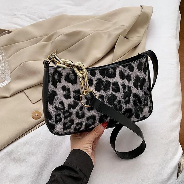 

totes ladies leopard bag fashion casual messenger chain shoulder pure color pu handbag mobile phone