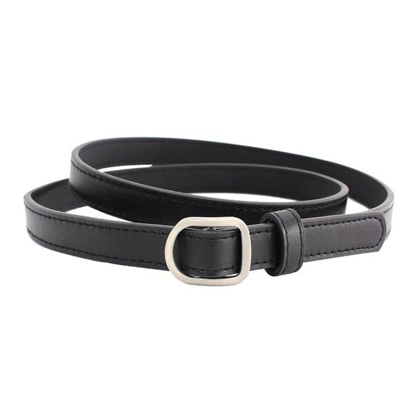 

новый дизайн нет пк пряжка завязывания ремни для женщин горячая тонкий мягкий искусственный кожаный ремень джинсы панк винтажные пряжки тайт, Black;brown