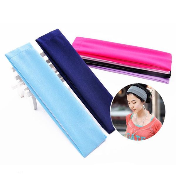 

fashion absorbing sweat yoga headband candy color wide white blue red hairband accessories simple design elastic headb jllbjj