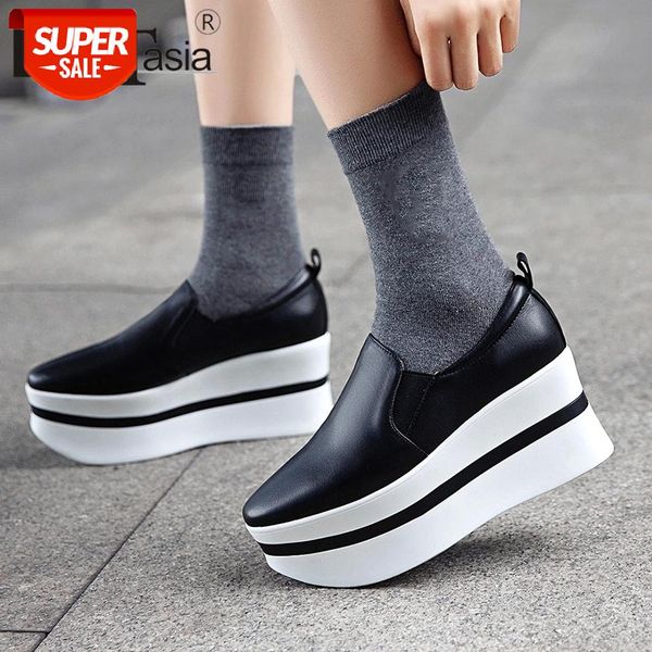 

doratasia new concise mixed-color fashion genuine leather loafers women 2019 autumn flat platform shoes woman flats girl shoes #yw9i