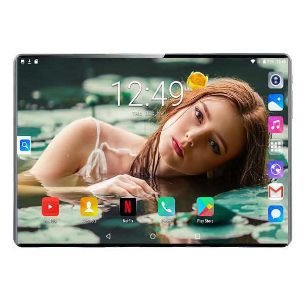 

tablet pc 10 inch tablets octa core 6gb ram 128gb rom 3g 4g lte ips 10.1 android 9.0 netflix goolgle store+64gb memory card gift