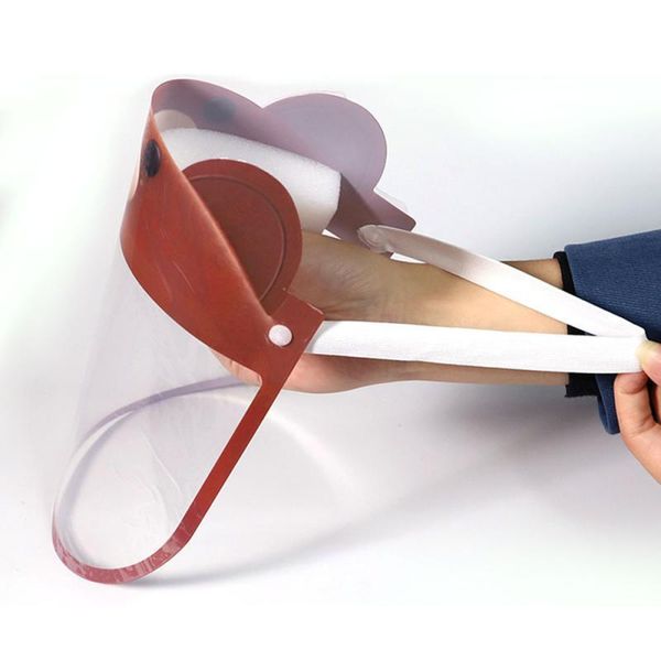 

50шт new face shield детской защитная защитная маска против капельного пыла регулируемой симпатичной безопасности clear анфас маски wmtgtv d