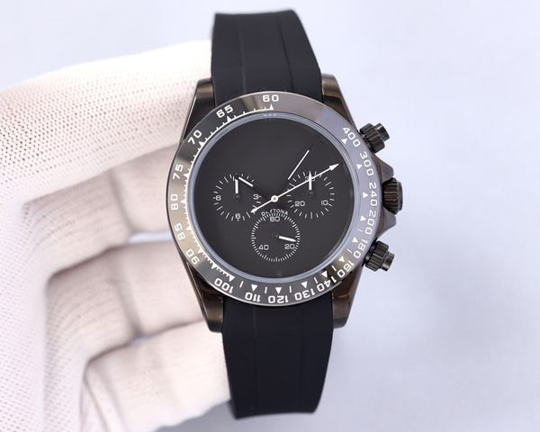 

men's watch mechanical self-winding movement glass surface stainless steel case ceramic dial surface diameter 40, Slivery;brown