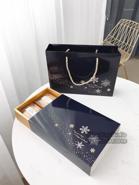 

stamping black macaron box cupcake gift bakery macaron pastry cookies packaging paper boxes 50pcs/lot1