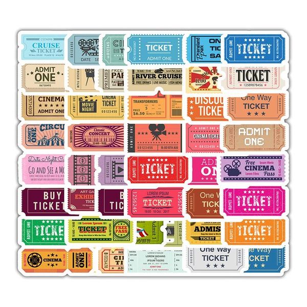

50pcs retro stamp stickers for skateboard phone car scrapbooking luggage waterproof motorcycle guitar diy craft pvc kid stickers qylzoj