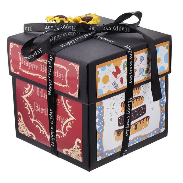 

gift wrap 1pc quadrilateral storage box explosion handmade po