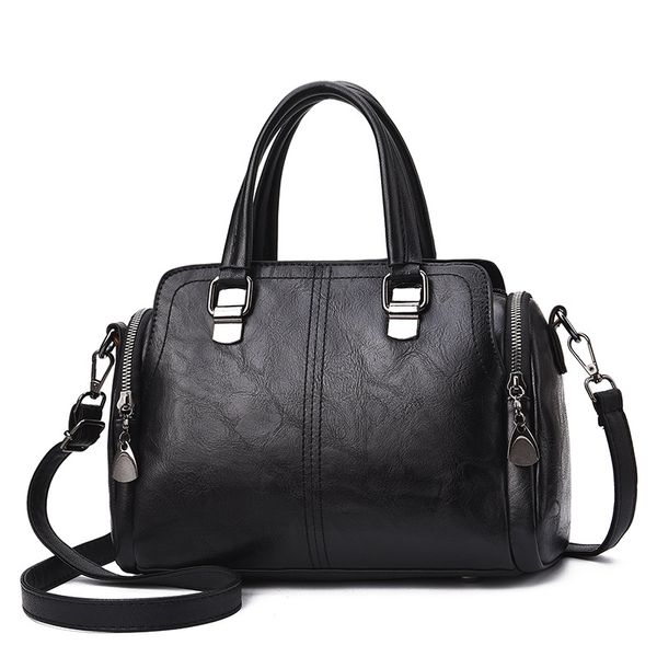 

new simple wild women's bag 2020 new popular large-capacity retro soft wear-resistant shoulder portable messenger bag